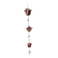 thumbnail image 3 of Cadena de con adorno para atrapar agua de , decorativa para exteriores, para canalones, patios, aleros, drenajes y porches., 3 of 8