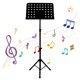 thumbnail image 4 of Soporte Partituras Plegable Plegador Música Portátil Ajustable Con Base Trípode (), 4 of 9