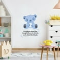 thumbnail image 2 of What To Think Cute Bear Life Quote Cartoon Quotes Decors Wall Sticker Art Design Decal for Girls Boys Kids Room Bedroom Nursery Kindergarten Home Decor Stickers Wall Art Vinyl Decoration (20x18 inch), 2 of 2