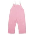 thumbnail image 3 of Kids Jumpsuit Sleeveless Plain Color Overalls Loose Spaghetti Strap Summer Rompers Long Pants with Pockets Girls Outfit for Kids Girls 8-9 Years, 3 of 8