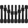 8 Pack Black Child Safety Cabinet Locks - Adjustable Straps Baby Proof Latches for Drawers, Oven, Refrigerator, Toilet Seat, Closet and Cupboard