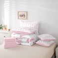 thumbnail image 6 of Erosebridal Ribbon Bow Knot 7-Piece Twin Bedding Sets,Light Pink Cute Bowtie Bedding Comforter Set For Bowknot Lovers,Reversible, 6 of 7