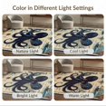 thumbnail image 7 of ODIKA 8'x10' Washable Area Rug Non-Shedding, Easy Care, Octopus Cartoon Kraken Pirate Map With Abstract Nautical Compass Border for King Size Bedroom Under Bed, Master Suite, 7 of 7