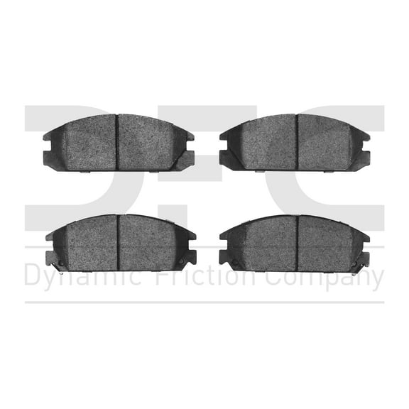 Dynamic Friction Company 5000 Advanced Brake Pads - Semi Metallic 1551-0334-00-Front Set For 1985-1987 Honda Prelude, 1986-1989 Acura Integra, 1986-1989 Honda Accord
