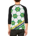 thumbnail image 2 of World Cup Brazil Soccer Ball Mens Raglan T Shirt White-Black X-LG, 2 of 2
