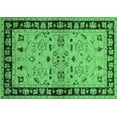 thumbnail image 1 of Ahgly Company Indoor Rectangle Oriental Emerald Green Industrial Area Rugs, 7' x 10', 1 of 4