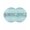 Turquoise, variant on Coastal Blue Striped Round 13 Inch Placemats Set of 2, Ocean Sea Summer Starfish Coral Shells HeatResistant Non Slip Place Mats for Dining Table, Wipeable Braided Kitchen Table Mats for Housewarming