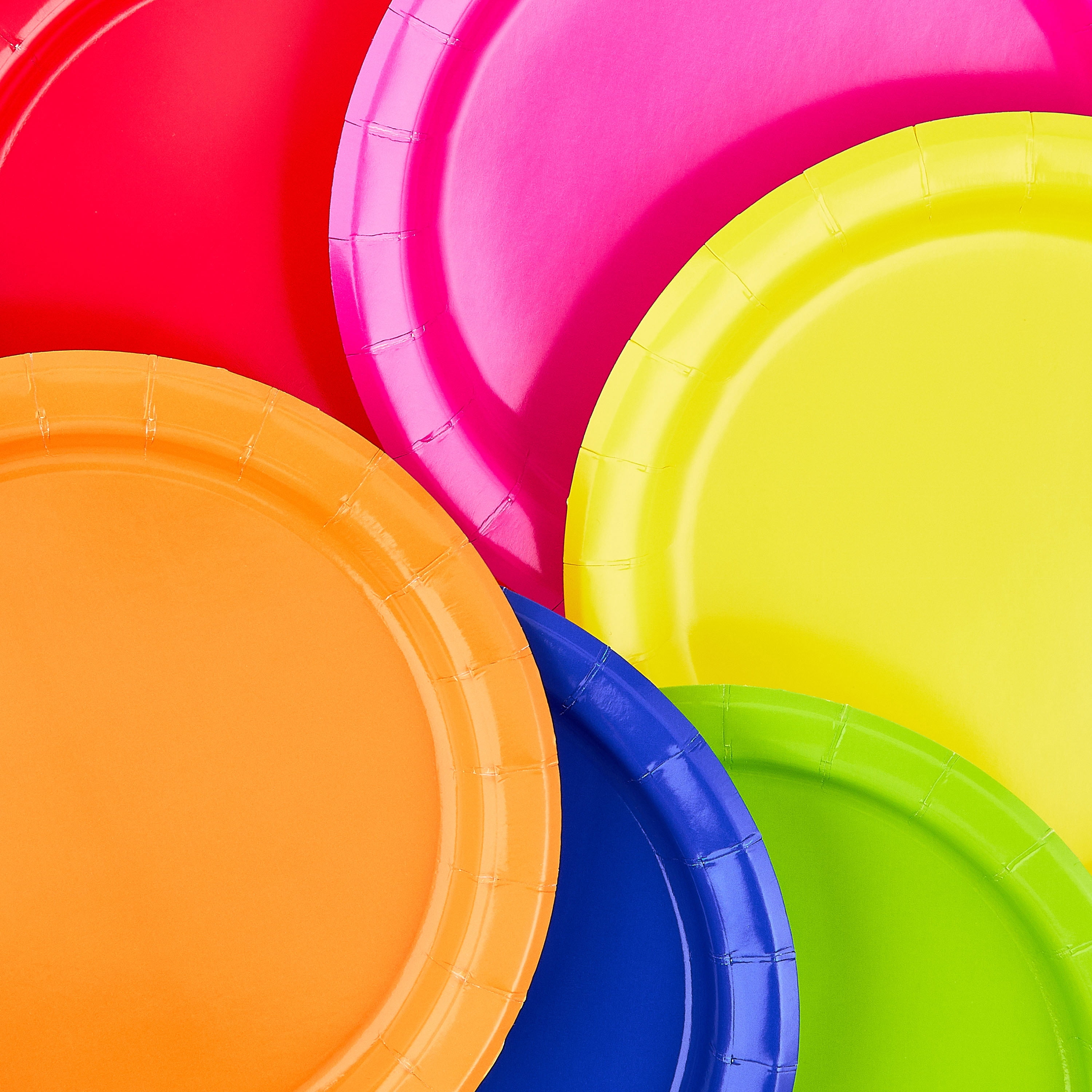 (6 pack) 12CT 7IN Multicolor Dessert Paper Plates by Way to Celebrate