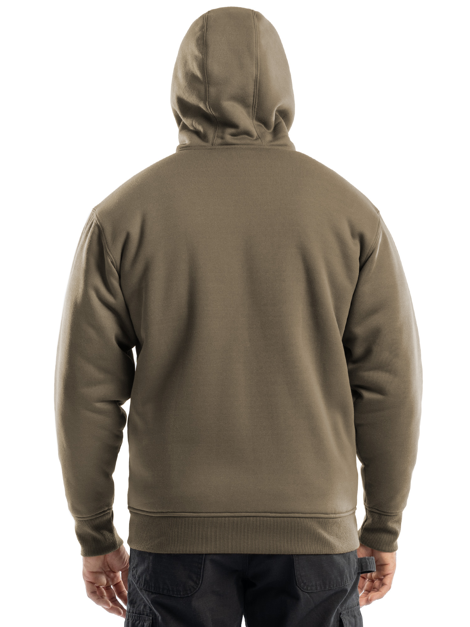 Wrangler Workwear Men's Quilted Zip-Up Fleece Hooded photo 4
