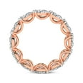 thumbnail image 5 of Pear Shape Lab Grown Diamond Lily Eternity Ring For Women | 3 Carat EGL Certified 14K Rose Gold | FG-VS Quality Friendly Diamonds Eternity Ring Size 4.5, 5 of 5