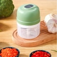 thumbnail image 4 of Fiudx Machacador de Ajo, Potente Picador de Alimentos, Cuchillas de Acero Inoxidable, Diseño Inalámbrico, Portátil y Compacto, Preparación Rápida de Comidas, Perfecto para Verduras, Frutas y Carnes,, 4 of 6