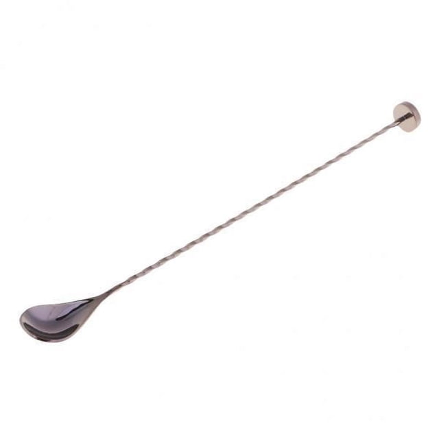 2x Barra de Acero Inoxidable Cuchara Swizzle Stick Café Cóctel Cuchara Barware Herramientas piezas