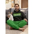 thumbnail image 4 of St Patricks Day Distressed Irish Typeset Mens Pullover Hoodie, 4 of 5