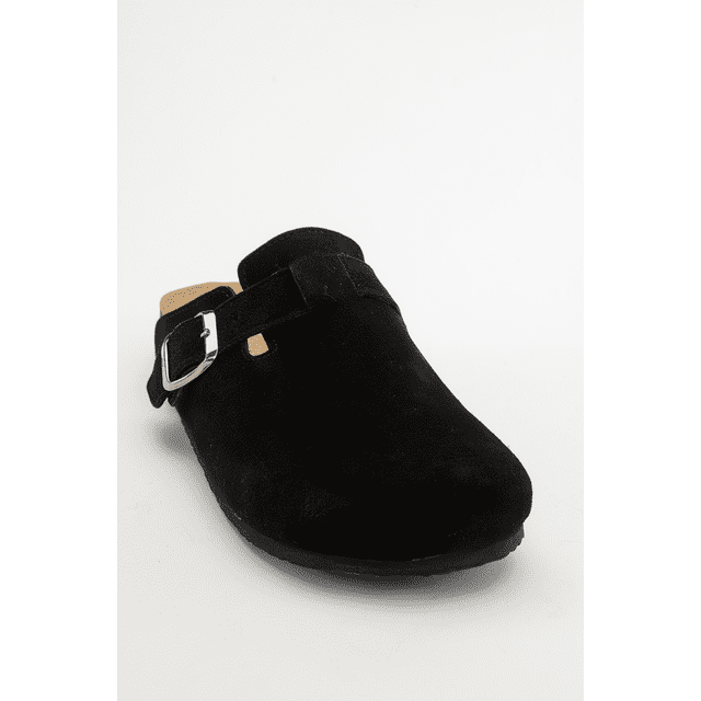Gons - Zuecos de ante negro negro 6.5