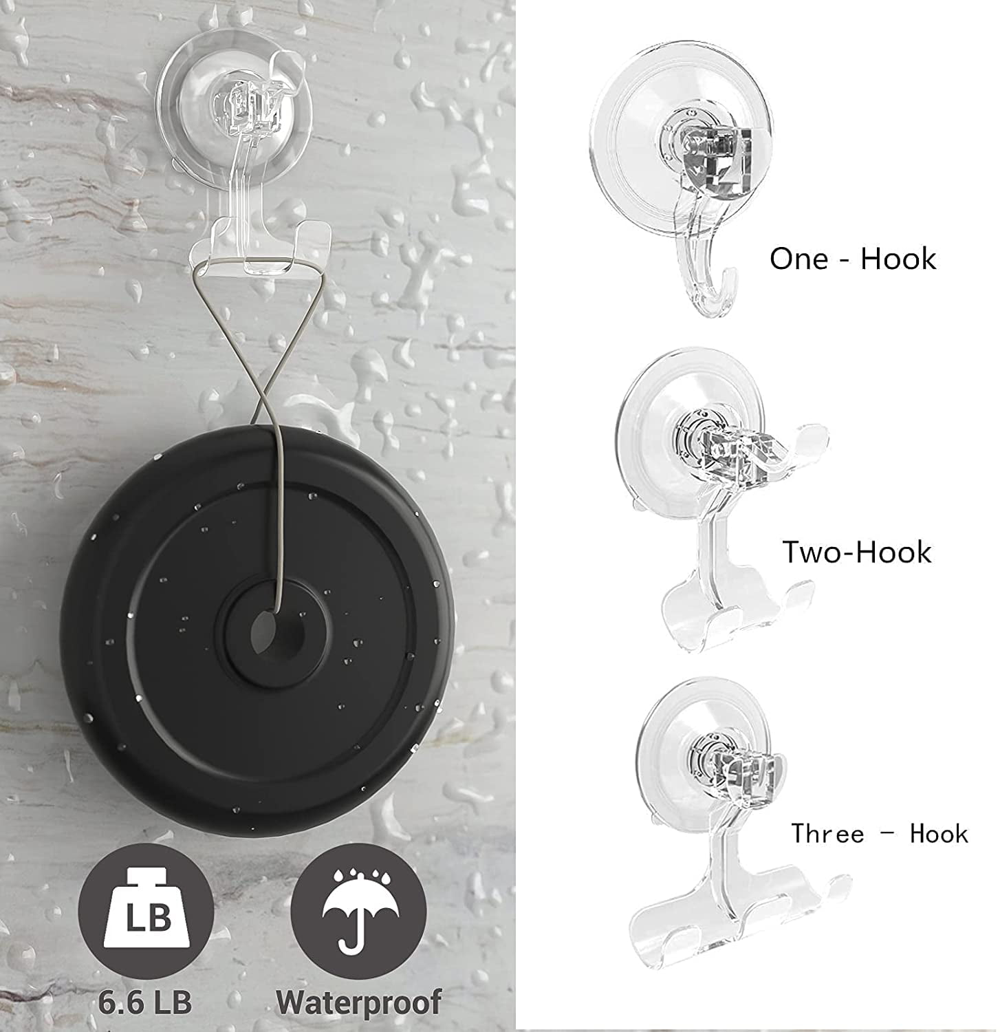 Suction Hooks Removable And Reusable Razor Hook For Shower Waterproof  Powerful Vacuum Suction Cup Hook Holder For Towel Bathrobe Loofah Hooks For  Bathroom & Kitchen - Temu Belgium