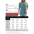 thumbnail image 5 of a.Jesdani Womens Blouses Short Sleeve Tunic Tops Pleated Casual Summer Shirts m-3x, 5 of 7