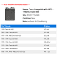 thumbnail image 2 of Heater Core - Compatible with 1975 - 1986 Chevy K20 1976 1977 1978 1979 1980 1981 1982 1983 1984 1985, 2 of 2