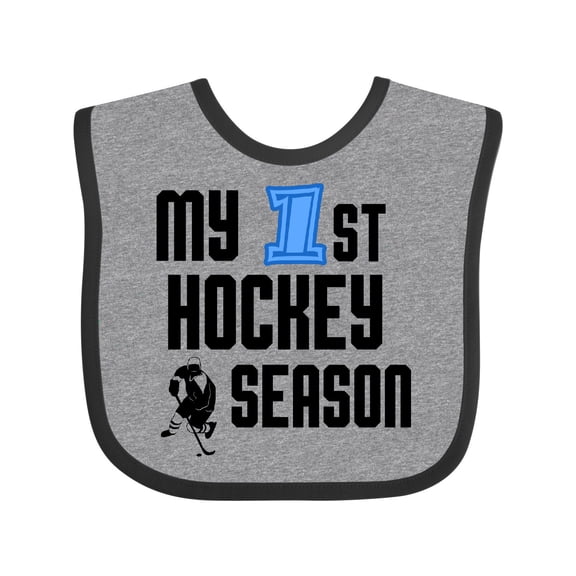 Inktastic My 1st Hockey Season Boys Baby Bib