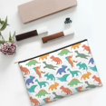 thumbnail image 6 of Cauagu Colorful Dinosaur for Tyvek Makeup Bag,Reusable Travel Cosmetic Bag Women Organizer Toiletry Bag Birthday,Gifts for Women Girlfriend Mom Teacher 6.5’’*8.9’’, 6 of 7