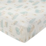 Lambs & Ivy Signature Organic Cotton Muslin Meadow Baby Fitted Crib Sheet