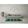thumbnail image 3 of Ahgly Company Indoor Rectangle Oriental Light Blue Traditional Area Rugs, 2' x 4', 3 of 4