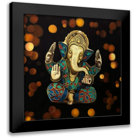 Atelier B Art Studio 12x12 Black Modern Framed Museum Art Print Titled - GANESH