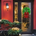 thumbnail image 5 of Dalrosia 2PCS Boxwood Wreath Artificial Christmas Wreath Outdoor Wreath Green Leaves Wreath with 16 Feet Ribbons for Xmas Decor Front Door Wall Window Wedding, 5 of 6