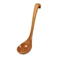 thumbnail image 2 of Cucharón de madera para sopa, cuchara para gachas, a mano, resistente, longitud de 28,5 cm, cuchara grande para mezclar, para uso familiar,, 2 of 9