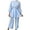 Light Blue, variant on Vnanda Elegant Muslim Dresses for Women Dress Top Women Abaya Dress Robe Long Pant Two Piece Outfit