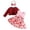A09-Red, variant on CAICJ98 1st Birthday Girl Outfit Long Sleeve Velvet Cardigan Floral Turu Dress Headband Toddler Baby Girls Fall Winter Clothes (12-18 Months,White)