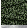thumbnail image 3 of Soimoi Black Cotton Duck Fabric Leaf Print Fabric by the Yard 44 Inch Wide, 3 of 3