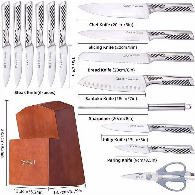  Knife Set, FTNESGYM 15-Pieces Professional Chef Knife