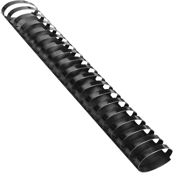 2 Inch Plastic Binding Comb 19 Ring, 450 Sheet Capacity, Letter Size Black Spines (10 Pack)