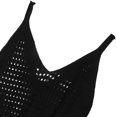 thumbnail image 3 of unbranded De Crochet Negro Para Mujer Con Hollow Out En Material Imitación, 3 of 8
