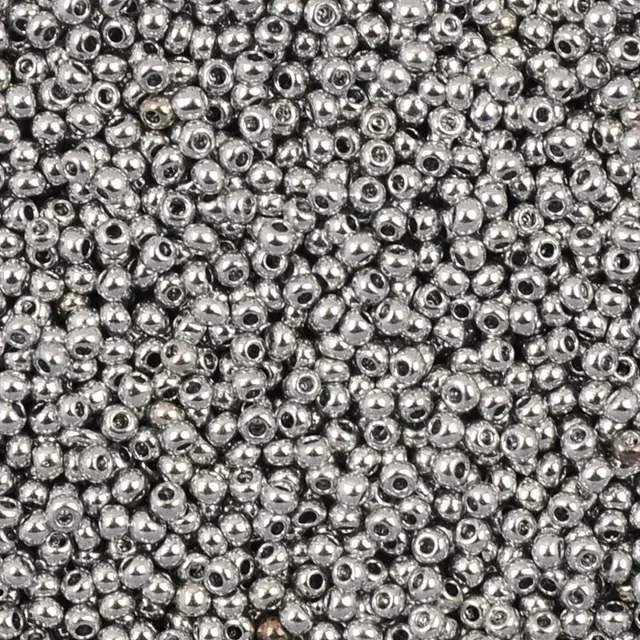 Perles de Rocaille Lumineuses Charme Multicolore Perles en Verre Tchèques pour Fabrication de Bijoux Accessoires de Fabrication de Bracelet Collier Taille 2mm