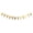 Gold, variant on Gold Chevron Triangle Flag Banner 3M/9.84ft, Reversible Wave Bunting Garland for Birthday Party, Baby Shower & Wedding Decor, Premium Paper Pennant String for Wall & Table Setup