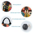 thumbnail image 7 of FORMRS Women's Travel Backpack Purse Anti-Theft Hidden Pockets Casual Shoulder Bag, Red Colorful Flowers with Dots, 7 of 7