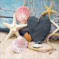 thumbnail image 1 of Cuadros Decorativos 5D redondo completo diamante pintura Seashore conchas Rhinestone mosaico hogar pared decoración Likrtyny embutido en tela, 1 of 9