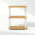 thumbnail image 4 of Furinno 3 Tier Multipurpose Compact Display Standard Bookcase, Woods White, 29.60", 4 of 6