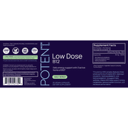 Low Dose B12 - 3x Active Forms - 30 Capsules