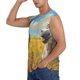 thumbnail image 3 of Fotbe Funny Countryside Donkey Men's Camiseta sin Mangas Estampada para Hombres, Playera Casual para Gimnasio, Entrenamiento, Playa-X-Large, 3 of 7