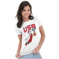 thumbnail image 3 of Popeye USA Basketball Dunk Cartoon Women's T Shirt Ladies Tee Brisco Brands S, 3 of 5