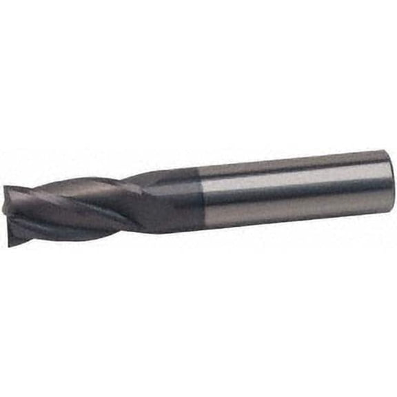 17/64", 3/4" LOC, 5/16" Shank Diam, 2-1/2" OAL, 4 Flute, Solid Carbide Square End Mill