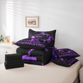 thumbnail image 6 of Homewish Gymnastics Dancing Lovers 7-Piece Twin Bedding Sets,Girls Gymnastic Sports Bedding Comforter Set,Purple Sequin Print Sheet Sets For Kids,Ultra Soft Home Decor Reversible, 6 of 8