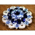 thumbnail image 2 of 32 Monaq Blue Black Crystals Berry Concho Rhinestone Headstall Saddle, 2 of 4