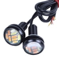 thumbnail image 3 of 10 Pcs 12V 23mm Dual Color Switchback 4014 12 LED Drl Eagle Eye Daytime Light, 3 of 8