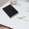 thumbnail image 4 of Color Optional PU Leather Bound Notebook Grid Page Writing Pad Fashion Book for Personal Daily Thought Plan Casual Daily Recording Usage, 4 of 5