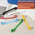 thumbnail image 5 of Uxcell 10 Pack Square Door Handles, 5" Plastic ABS Colorful Drawer Pull Wardrobe Door Handle Furniture Accessory for Home Closet Shoe Kitchen Cupboard, Yellow, 5 of 6