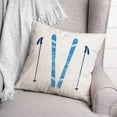 thumbnail image 3 of Creative Products Let It Snow Skis 16 x 16 Spun Poly Pillow, 3 of 3