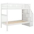thumbnail image 5 of DreamBuck Bunk Bed Twin over Twin, Wood Bunk Bed with Trundle and Stairs, Converted to 2 Twin Beds, Space-Saving Bunk Beds for Teens Adults, Dorm, Bedroom, No Box Spring Needed, Easy Assembly, 5 of 12